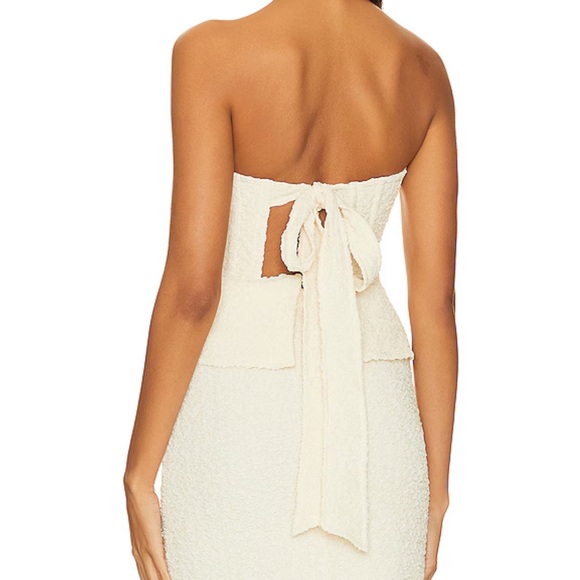 Revolve Romola Strapless Top in Cannoli Cream LPA - Picture 3 of 7